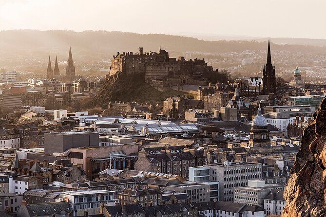 Edinburgh Castle & Royal Mile Walking Tour - Ticket Included - Edinburgh Castle Esplanade: the views, the Hub spike, and the One O’Clock Gun