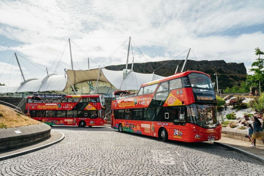 Edinburgh: City Sightseeing Hop-On Hop-Off Bus Tour - Getting your bearings fast: Waterloo Place, St Andrew Square, and Lothian Road