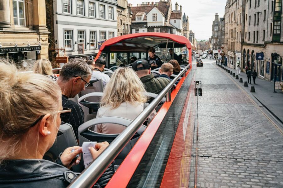 Edinburgh: City Sightseeing Hop-On Hop-Off Bus Tour - Our Dynamic Earth, Abbeyhill Crescent, and Regent Road: options beyond the postcard stops