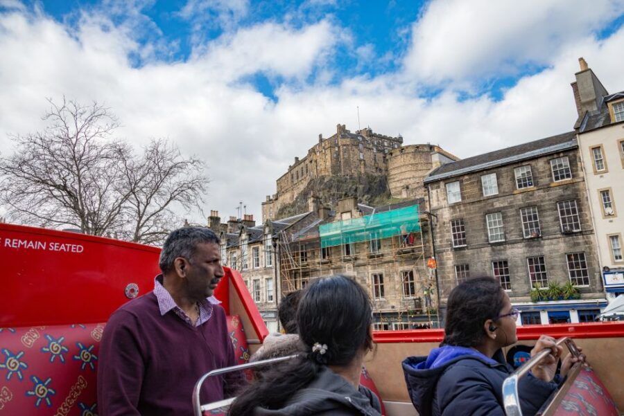 Edinburgh: Hop-On Hop-Off Bus Pass with 3 City Tours - Open-top upper decks: where to sit and how to use the ride time