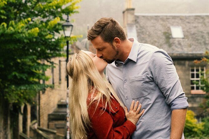 Edinburgh Photoshoot for Couples, Families & Solo Travellers - Dean Village stop: stone views that photograph beautifully