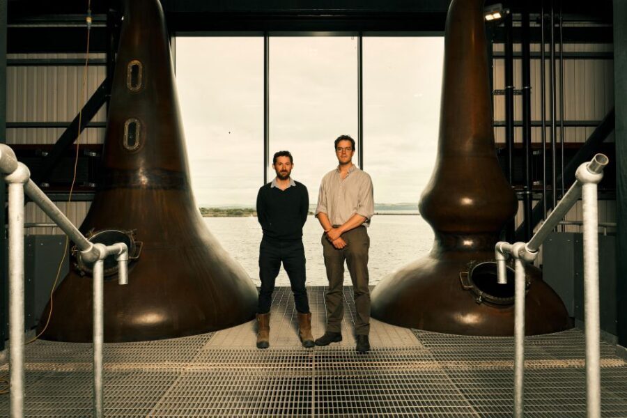 Edinburgh: Port of Leith Distillery Tour & Tasting - The whisky bar and those views from Leith