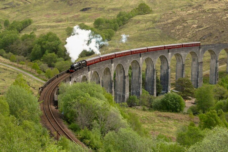 From Edinburgh: Magical Highlands Tour with Jacobite Train - Pitlochry and the final run back: Scotland’s in the background now
