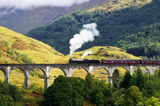 Glenfinnan Viaduct Glencoe and Fort William Tour from Edinburgh - Stops in and around Perthshire: Coos, coffee, and whisky-country timing