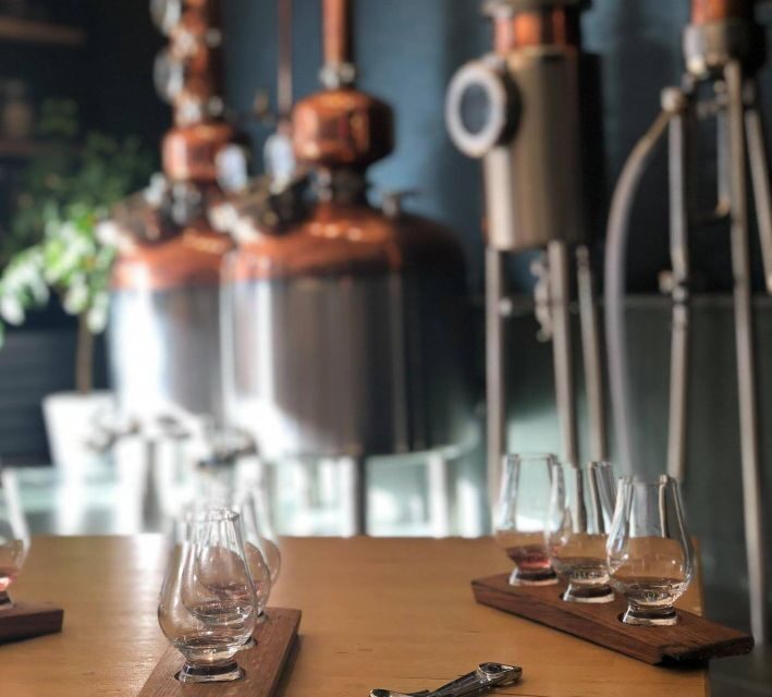Haggis paired with whisky & gins in 56 North distillery! - Haggis Meets Gin in a Working Distillery Setting