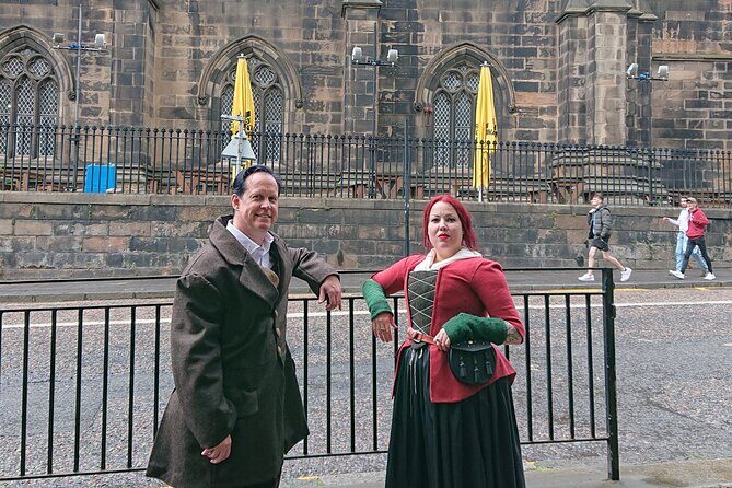 Rebel!Rebel! Jacobite Tour - Outlander's Scotland - Grassmarket and Victoria Street: atmosphere, street drama, and Diagon Alley